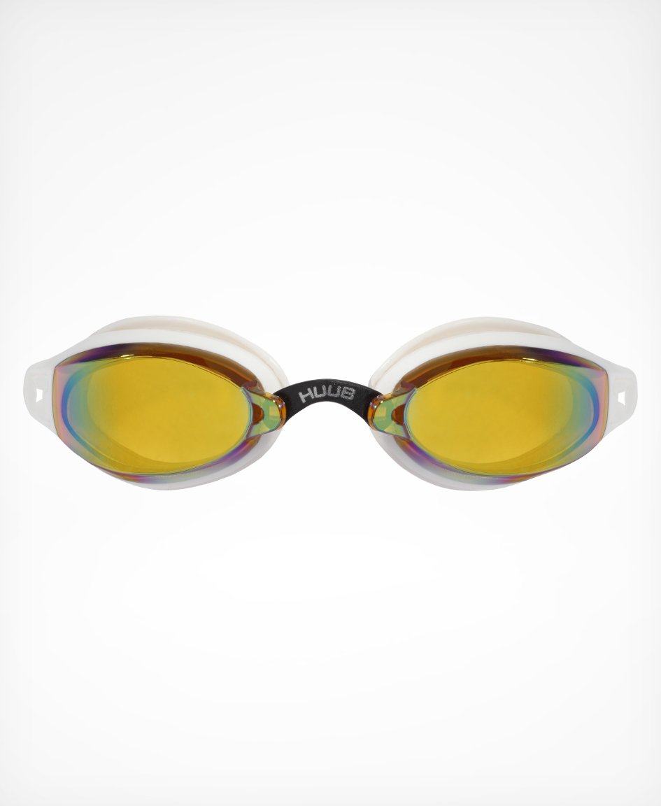HUUB Brownlee Custom Air 2 Swim Goggle with air-cushion double walls, race fit, and mirror lens options