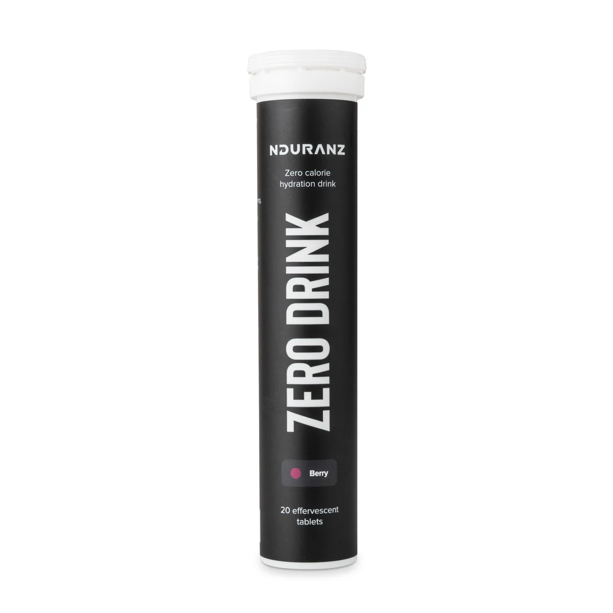 Nduranz Citrus Zero Drink Electrolyte Tablets in a single tube, ideal for hydration and replenishing electrolytes naturally.