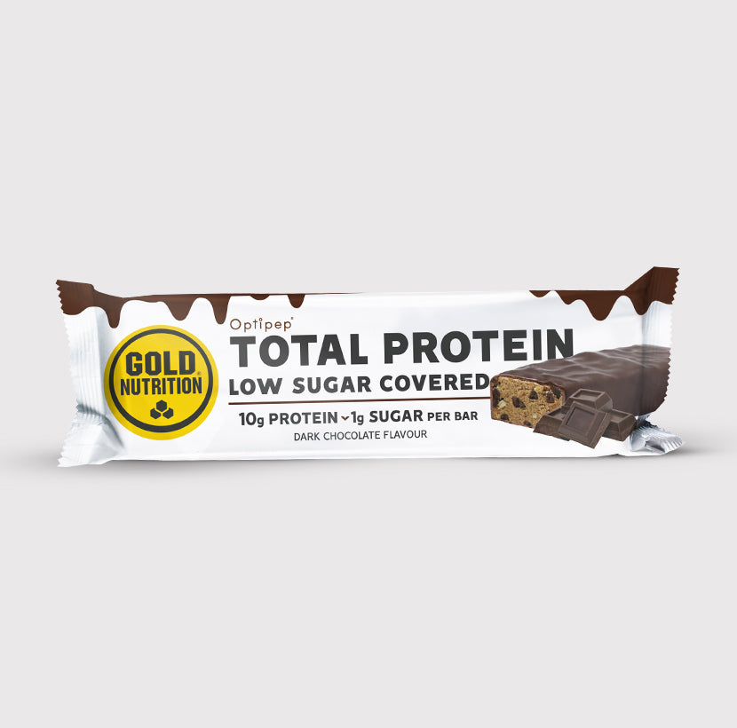 Total Protein Low Sugar Covered bar with whey protein hydrolyzate for better texture and flavor
