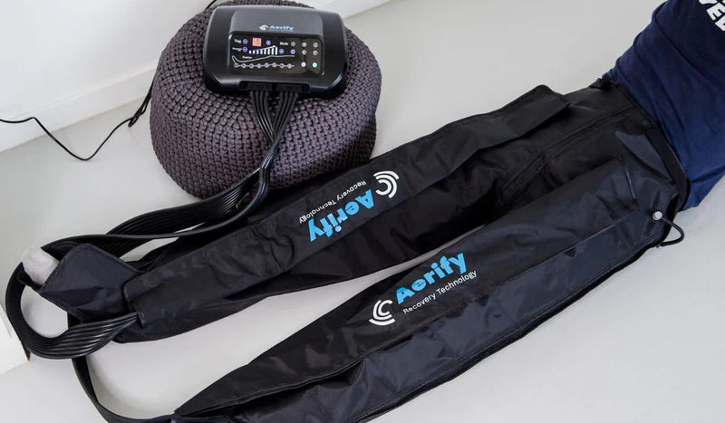 Aerify Standard Compression System plug-in compression boots and pants with remote and attachments