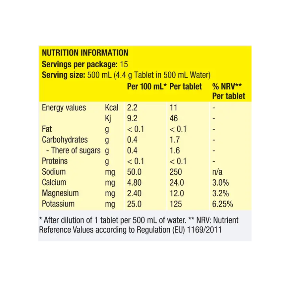 Precision Fuel & Hydration electrolyte drink tablets in a clear container, showing colorful effervescent tablets for hydration.
