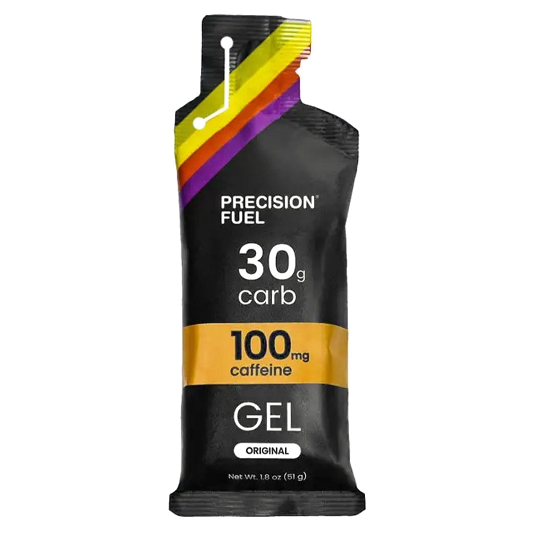 Single-serve PF 30 Caffeine Gel by Precision Fuel & Hydration, energy gel with caffeine for athletic performance.